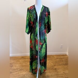 Fashion Nova Kimono Duster Swimsuit Cover Up Resortwear Beach Size Medium